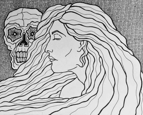 ‘Lady Death’ – a poem by Danny Faragher, artwork by Michael Cano